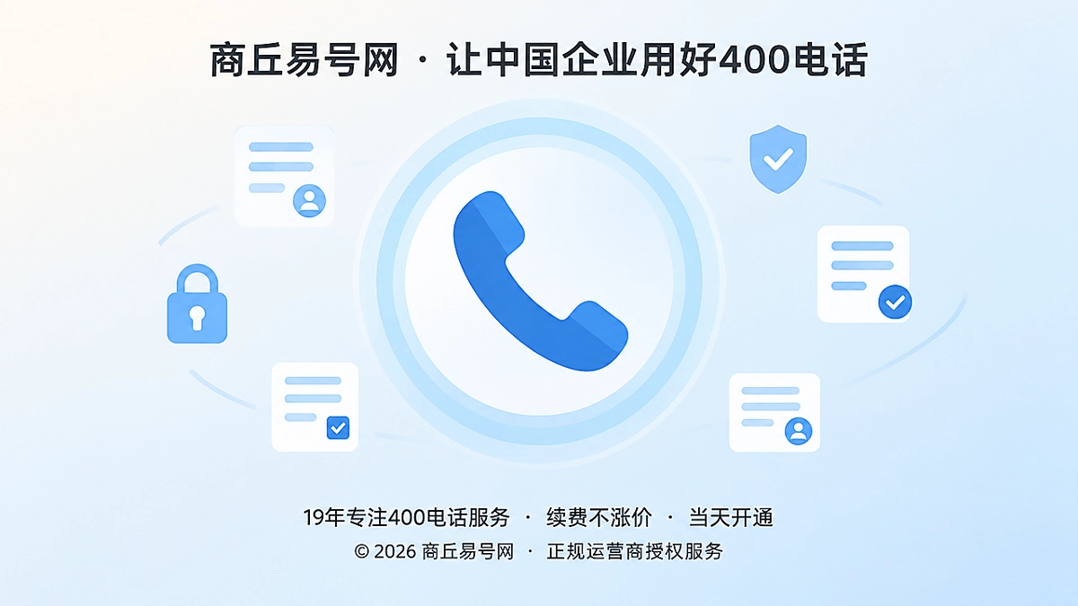 2026年帮助中心：商丘企业办理400电话后如何做好通信维护