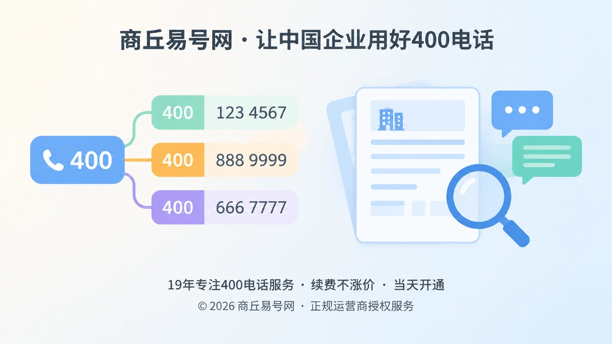 2026年400电话选号指南：商丘企业如何选对长期入口